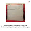 Geometric Bold 8mm Obscure Glass - Clear Printed Design - Double Absolute Pocket Door