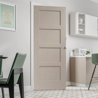 Image: Prefinished Shaker 4 Panel Door - Choose Your Colour