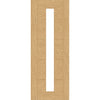 Valdor - Ladder Oak Internal Door Pair - Clear Glass - Unfinished