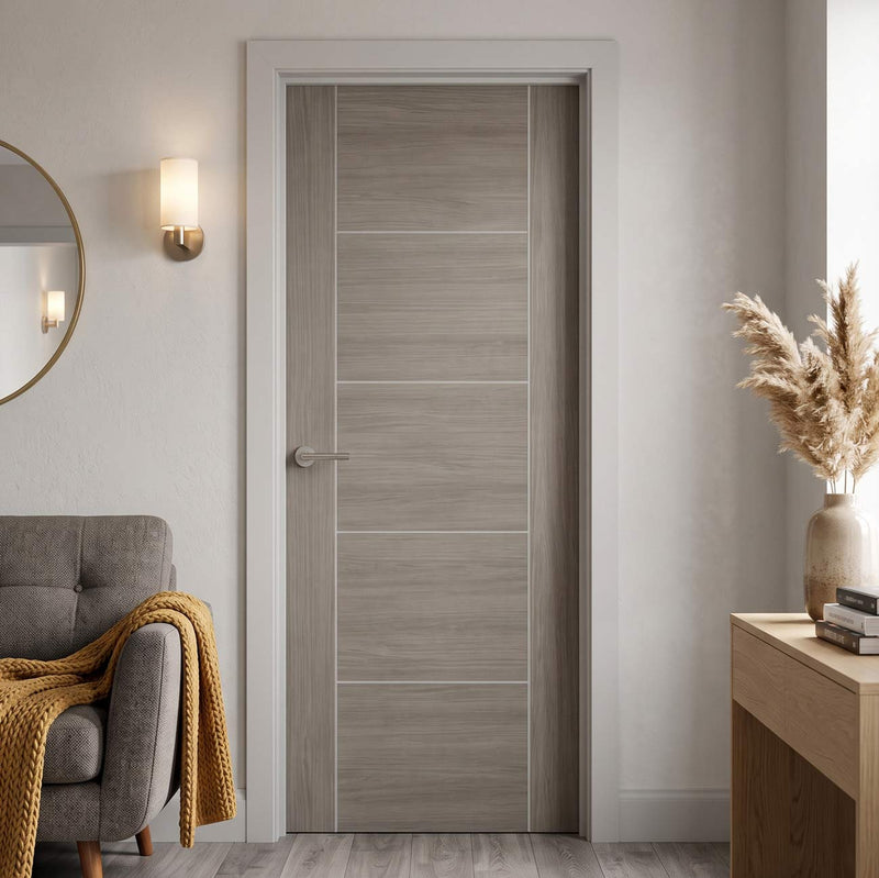 Laminate Vancouver Light Grey Internal Door - Prefinished