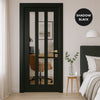 UK Made to Measure - Langley Interior Door - Clear Glass - Premium Primed - 7 Colour Options