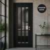 UK Made to Measure - Langley Interior Door - Reeded Glass - Premium Primed - 7 Colour Options