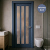 UK Made to Measure - Langley Interior Door - Frosted Glass - Premium Primed - 7 Colour Options