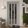 UK Made to Measure - Langley Interior Door - Tinted Glass - Premium Primed - 7 Colour Options