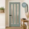 UK Made to Measure - Langley Interior Door - Frosted Glass - Premium Primed - 7 Colour Options