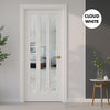 UK Made to Measure - Langley Interior Door - Reeded Glass - Premium Primed - 7 Colour Options