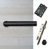 Shelton Bathroom Handle Pack - 3 Square Hinges - Matt Black