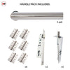 Shelton Double Door Lever Handle Pack - 6 Square Hinges - Polished Stainless Steel