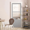 Berkley 2 Pane 1 Panel Solid Wood Internal Door UK Made DD6309G - Clear Glass - Eco-Urban - Colour Options
