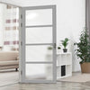 Brooklyn 4 Pane Solid Wood Internal Door UK Made DD6308SG - Frosted Glass - Eco-Urban - Colour Options