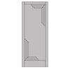 Urban Deco® Solid Wood Internal Door UK Made - Mist Grey Premium Primed - Bespoke Sizes
