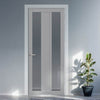 Avenue 2 Pane 1 Panel Solid Wood Internal Door UK Made DD6410G Clear Glass - Eco-Urban - Colour Options