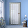 Sintra 4 Pane Solid Wood Internal Door UK Made DD6428SG Frosted Glass - Eco-Urban - Colour Options