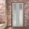 Avenue 2 Pane 1 Panel Solid Wood Internal Door UK Made DD6410SG Frosted Glass - Eco-Urban - Colour Options