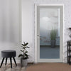 Baltimore 1 Pane Solid Wood Internal Door UK Made DD6301G - Clear Glass - Eco-Urban - Colour Options