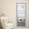 Metropolitan 7 Pane Solid Wood Internal Door UK Made DD6405G Clear Glass - Eco-Urban - Colour Options