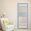 Malvan 4 Pane Solid Wood Internal Door UK Made DD6414SG Frosted Glass - Eco-Urban - Colour Options