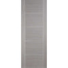 Premium Single Sliding Door & Wall Track - Vancouver Light Grey Door - Prefinished