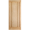 Bespoke Thruslide Surface Lincoln Oak 3P Door - Sliding Door and Track Kit - Prefinished