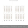 ThruEasi Room Divider - Lincoln 3 Pane White Clear Glass Unfinished Double Doors with Double Sides