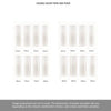 ThruEasi Room Divider - Lincoln 3 Pane White Clear Glass Unfinished Double Doors with Double Sides