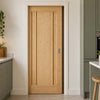 Lincoln 3 Panel Oak Evokit Pocket Fire Door - 30 Minute Fire Rated