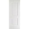 Premium Double Sliding Door & Wall Track - Arnhem 2 Panel Door - White Primed
