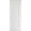 Premium Single Sliding Door & Wall Track - Arnhem 2 Panel Door - White Primed
