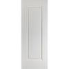 Premium Double Sliding Door & Wall Track - Eindhoven 1 Panel Door - White Primed