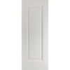 Premium Double Sliding Door & Wall Track - Eindhoven 1 Panel Door - White Primed