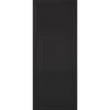 SpaceEasi Top Mounted Black Folding Track & Double Door  - Tribeca 3 Panel Black Painted Door - Prefinished