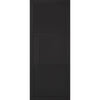 Premium Single Sliding Door & Wall Track - Tribeca 3 Panel Black Painted Door - Prefinished