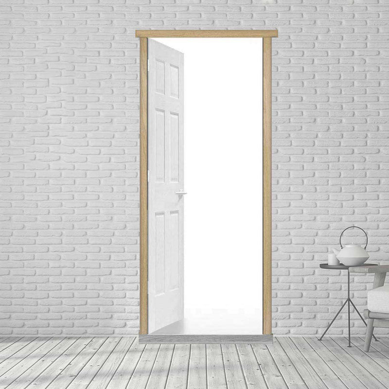 Universal Single 60 Minute Fire Rated Door Frame - Unfinished Oak Veneer - Suits FD60 Fire Rated Doors