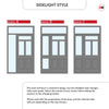 Exterior Victorian Nightingale 3L 2P Front Door with Single Sidelight - Customisable: Size, Colour, Glass and Sidelight Options