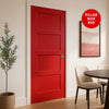 UK Made to Measure - Ashford  4 Panel  Interior Door - Premium Primed - 7 Colour Options