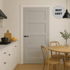 UK Made to Measure - Ashford  4 Panel  Interior Door - Premium Primed - 7 Colour Options