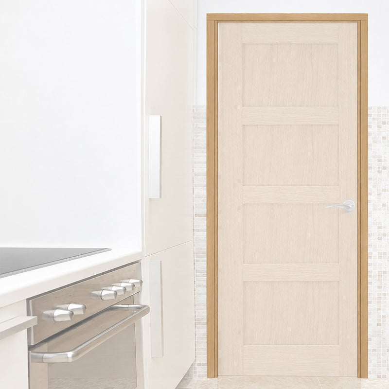 Made to Size Single Interior Prefinished Oak Veneered Frame - For 30 Minute Fire Doors