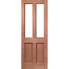 Malton External 2L Hardwood Front Door - Reeded Double Glazing - Colour Options