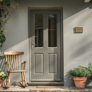 Image: Malton Sterling Hardwood Back Door - Fit Your Own Glass.