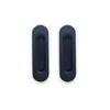 Burbank 120mm Sliding Door Oval Flush Pulls Pair and Single Finger Pull - Matt Black Finish