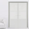 Thruframe Handmade Eco-Urban® Interior Double  Door Lining Frames - Premium Primed - Six Finishes