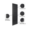 Top Mounted Black Sliding Track & Door - Industrial Metro Black Panel Internal Door - Prefinished