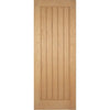 Top Mounted Stainless Steel Sliding Track & Double Door - Mexicano Oak Flush Doors - Prefinished