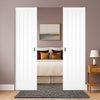 Mexicano Absolute Evokit Double Pocket Doors - White Primed