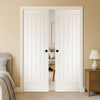 Mexicano Double Evokit Pocket Door - White Primed