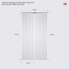 Mexicano Flush Bifold Internal Door - White Primed