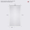 Mexicano Flush Bifold Internal Door - White Primed