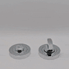 Turin Door Lever Bathroom Handle Pack - 3 Square Hinges - Polished Chrome Finish