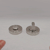 Turin Door Lever Bathroom Handle Pack - 3 Radius Cornered Hinges - Satin Finish
