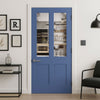 UK Made to Measure - Millgate Victorian 2L Interior Door - Clear Reeded  Glass - Premium Primed - 7 Colour Options